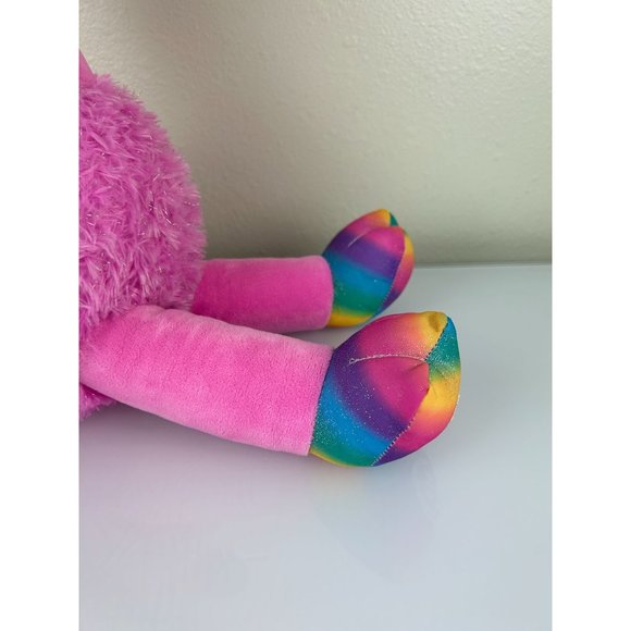 Build-a-Bear Rainbow Flamingo Pink Plush Stuffed Animal 20.5" Toy - Picture 3 of 13